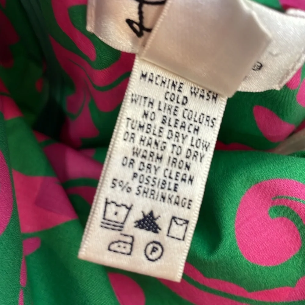 Lilly Pulitzer Strapless Sienna Dress Size 2 Vintage Pink Green Sea Life EUC - Picture 7 of 16